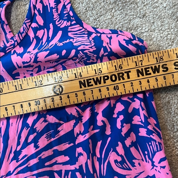 Lilly Pulitzer Betty Rollin in the Grass 100% silk dress Size M - Picture 10 of 10